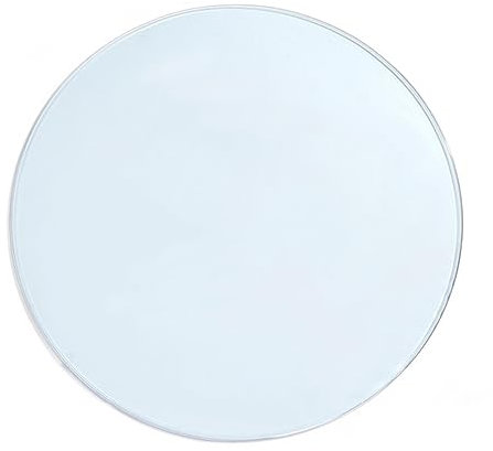 Dessus De Table Ronde En Verre Trempé, Transparent Plateau De Table Durable Plateau Bureau, Pour Salle À Manger/Table Basse, Dessus De Table En Verre Trempé 70 CM ( Color : Clear , Size : 75CM(30INCH)