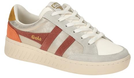 Gola Unisex Superslam Blaze Sneaker, Gold/Orange Spice/Sun, 39 EU