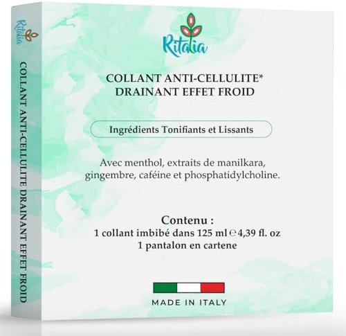 Ritalia® Wiederverwendbare Leggings beinwickel wassereinlagerung Cryo Profi-Behandlung mit kühler Wirkung für Beine Gesäß Hüften und Bauch Besser Schlankheitspflaster Bandagen Body Wrap