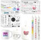 12 PCS Kerzentattoos Kerzen tattoo Wasserschiebefolie Kerzen Kerzensticker Kerzen Tattoos Kerzen Dekorieren Kerzensprüche (Danke)