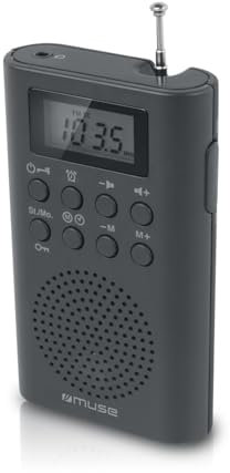 Radio Pocket Muse M-03-R - Afficheur LCD - Radio PLL FM - Fonction Radio-réveil - Haut-Parleur intégré