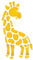 Schablonen für Wände: Baby-Giraffen-Schablone, 7,6 x 14 cm, Kinderzimmer Wildtier