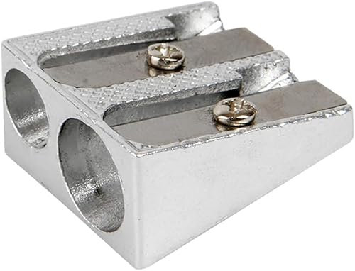 Silber 15016 Pencil Sharpener anspitzer, Metal, Silber, Dicke und dünn Anspitzer Schreib- und Korrekturbedarf
