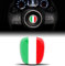 Adesivo in silicone 3D compatibile con Fiat 500 Emblema volante badge accessori parti decalcomanie volante decorazione bandiera italiana Italia VF 8