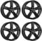 4x Dezent Felgen Alufelgen TU black 7.5Jx18 ET51 5x112 kompatibel mit Volkswagen Golf Jetta ID.3 Touran T-Roc