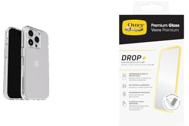 OtterBox Protective Sleek Case Apple iPhone 15 Pro Max - clear - ProPack with Premium Tempered Glass Protector