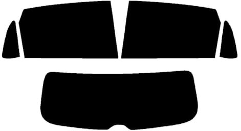 Window-Tint.co.uk Pre Cut Window Tint for VW Polo 5-door - 2009 to 2018 (MK5) - Rear Windows 5% Limo