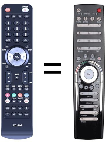 TRUCKON Neue Ersatzfernbedienung Kompatibel mit Technisat FBPVR335A/01 Digit HD8 + FBPVR335 DIGITHD8