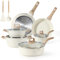 CAROTE Nonstick Pots and Pans Set, Granite Kitchen Cookware Sets, Non Stick Natural Stone Cooking Set with Frying Pans,Suitable for All Stoves Include Induction (12 PCS)