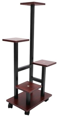 Yardenfun Flower Stand for Indoor Plants Tiered Planter Rack Rustic Plant Holder