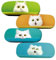 Minging Brillenetui, 4 Stück Brillenetui Hardcase Katzenmuster Kinder Brillen Etui Personalisiert Groß Tragbar Brillentasche Glasses Case für Männer Frauen Kinder