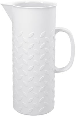 KPM Berlin MANDORLA Krug 27 cm, Biskuitporzellan weiß 1,6 L, Handmade in Berlin im Geschenkkarton verpackt