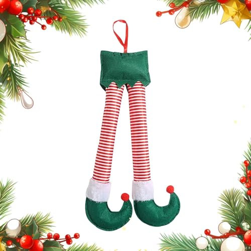 Gambe di Babbo Natale per l'albero di Natale | Decorazione delle Gambe del Tronco di Automobile di Natale per Albero di Natale, , Porta