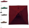 MACAGGTNTU 300cm Auvent De Rechange pour Parasol De Terrasse Housse De Rechange pour Carré Parasol D'extérieur Marché, Toile De Rechange pour Déporté Parasol(Red)