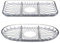 Queensway Home & Dining 3-Compartment Glass Serving Tray, Clear Divided Dish for Snacks, Appetizers, Dips, Condiments, Elegant Tableware for Parties & Buffet, Fridge & Dishwasher Safe