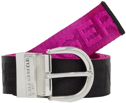 Karl Lagerfeld Jeans Damen Reversible Webbing Belt Very Berry 95