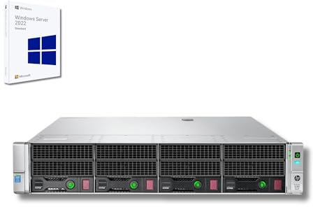 HP ProLiant DL380 Gen9 Server Rack | 2x Intel Xeon 2690 V3 | 128 GB RAM | 2x SAS 3.5 4TB | iLO Raid Controller H840 Windows server 2022 (Ricondizionato)
