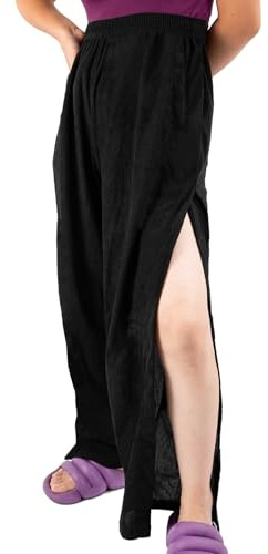 JLFDLLYYZQ Reha Hose Damen Seitlich Zu öffnen, Baggy Jogginghose Seitlicher Klettverschluss Mit Taschen, Trainingshose Zum Abreißen, Postoperative Sporthose Lang