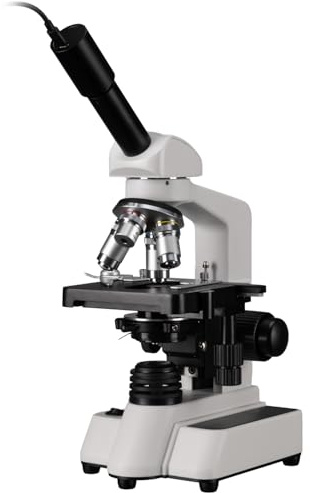 Bresser Mikroskop Set 40-1000x mit Full HD Kamera, LED Beleuchtung, 360° Monokular, USB-C, für Schule und Hobby