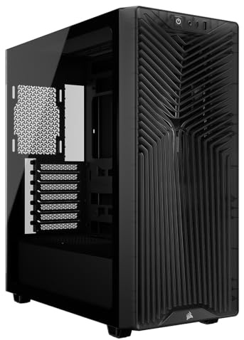 CORSAIR 3200D RS Mid-Tower ATX PC-Gehäuse – Rauchgrau | 3x RS120 PWM-Lüfter Enthalten, GPU-Anti-Sag-Stabilisierungsarm, ASUS BTF, MSI Project Zero, Gigabyte Project Stealth