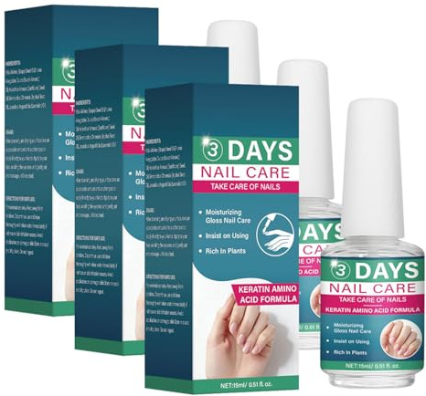 3-Tage Nagelpflegeöl, 15ml Nail Care Nagelöl für Trockene, Rissige Nagelhaut, Tägliche Pflege für Geschmeidigkeit & Glanz, Stärkung & Feuchtigkeit, Nicht Fettende Formel