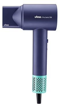 Ufesa Pro Ionic Silk Haartrockner, 110.000 U/min, Ultrasilenter Profi-Haartrockner, Intelligente Temperaturkontrolle, Negative Ionen, Anti-Frizz, Magnetisches Zubehör
