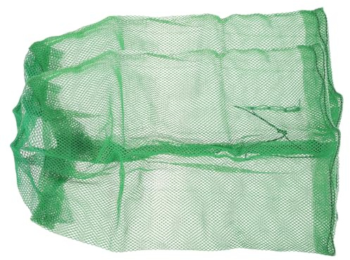DIYEAH 2 Stück Tragbare Nylon Fischernetze mit Kordelzug Leichte Fischernetztasche 40x50cm Verschleißfestes Fangnetz für Outdoor Angeln und Fischlagerung
