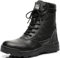 LiliChan SWAT Uomo Tattico Stivali di Pelle con Cerniera Scarpe Alti (45, Nero)