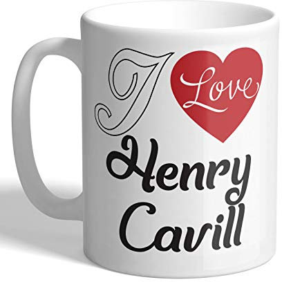 I Love Mugs - I Love Henry Cavill (Heart Design) - Mug, Ceramic, 11fl.oz.