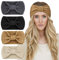 DRESHOW Stirnband Damen Winter 4 Stück Strick Ohrenwärmer Damen Verdicken Stirnbänder Mädchen Warm Gestrickte Haarband Headwrap Kopfband Warme Wintergeschenke
