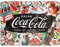 Nostalgic-Art Targa Vintage Coca-Cola – Collage – Idea regalo per amanti della Coca, in metallo, Design retro per decorazione, 15 x 20 cm, (26227)
