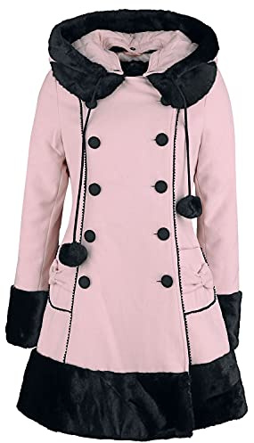 Hell Bunny Sarah Jane Coat Frauen Wintermantel rosa Rockabilly, Rockwear