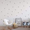 witgift Wandtattoo Dot Aufkleber 216 Punkte,Grau Dots Punkte Aufkleber,Wandtattoo Punkte für Kinderzimmer Schlafzimmer,3CM
