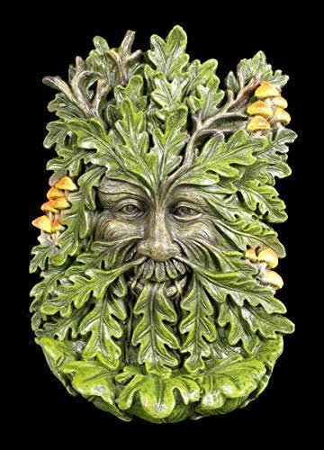 Figuren Shop GmbH Fantasy Waldgeist Wandrelief - Elderwood | Wand-Skulptur, handbemalt, zum Hängen