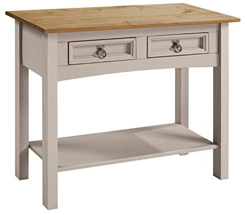 Corona Furniture Corona Grey Wax 2 Drawer Console Table