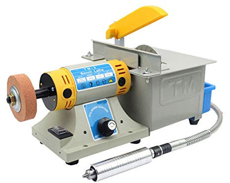 Toplionace TM-2 Gem Jewelry Rock Bank Polier Schleifmaschine Multifunktionale Drehmaschine Polierer 350W 10000rpm
