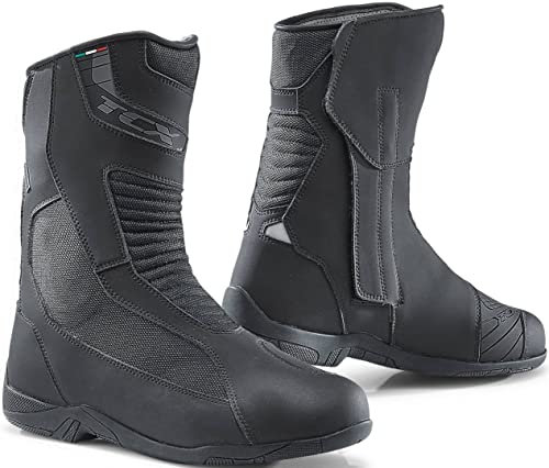 TCX - Explorer 4 Gore-Tex, Stivale da Uomo, Stivale da Touring con Membrana Impermeabile e Traspirante Gore-Tex, Tomaia in Microfibra, Chiusura Laterale con Zip Elastica e Velcro, Nero