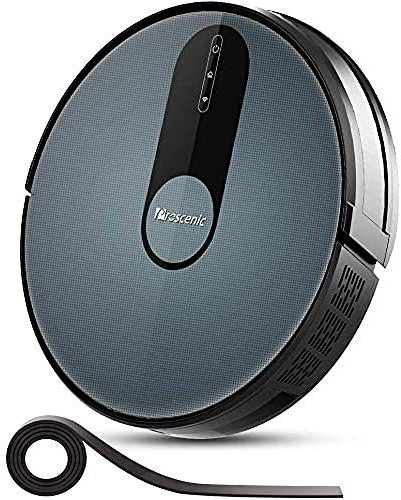 proscenic 820S Robot Aspirador Neo820S 1800Pa función de Google Assistant,Alexa,App y Cinta Magnética, navegación Inteligente, programable para Suelos Duros y Alfombra, Azul