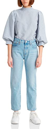 Levi's Damen Jeanshose 501 Crop High Rise, Straight Fit, Ojai Luxor Ra, W29/L28