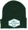 Dressed IN Music Play with ME Beanie Strickmütze Unisex Erwachsene - Einheitsgröße - Wintermütze - Surf Monkey® - Rippstrick-Design, Flaschengrün, One Size