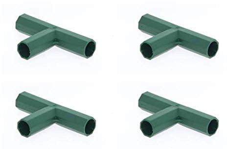 Oriental riverkit Verbindungsstücke Für Gewächshausrahmen 4 Stück Eckverbinder Für Gartenrahmen, 3-, 4-, 5-Wege-Rohrverbindung Aus PVC (E)