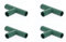 Oriental riverkit Verbindungsstücke Für Gewächshausrahmen 4 Stück Eckverbinder Für Gartenrahmen, 3-, 4-, 5-Wege-Rohrverbindung Aus PVC (E)