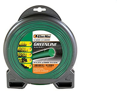 Oleo-Mac Hilo Redondo para desbrozadora Greenline de 2,4 mm de diámetro, Longitud 15 m