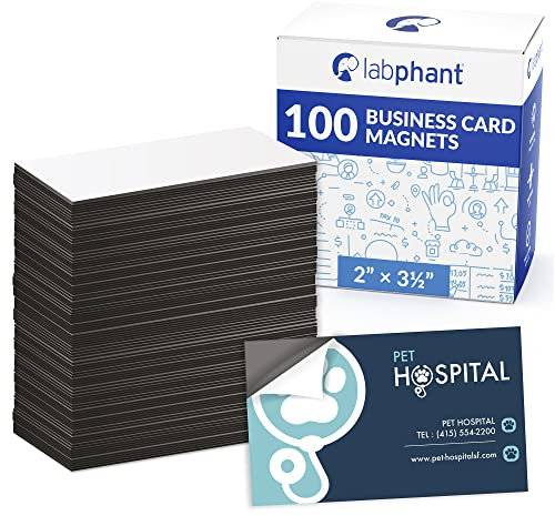 Visitenkartenmagnete 100 Stück – Personalisieren Sie mit Abzieh und AufklebenMagnet, um personalisierte magnetische Visitenkarten als Werbeartikel zu erstellen, wesentliche große, mittlere und