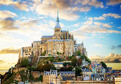 Fabulous Poster Plakat Mont Saint Michel Frankreich Kathedrale Dekoration Insel