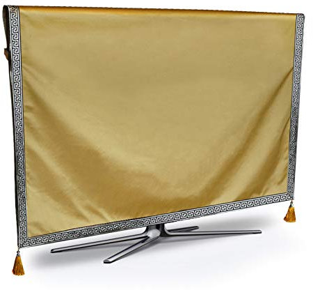 TV-Abdeckung Reiner wetterfester Beweisschutz Plasma-Fernseher-Tissue-Tisch-Runner-Tuch-Matte Kissenbezug (Color : 3, Specification : 49 inch)