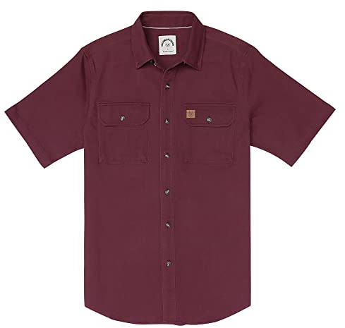 Dubinik®Jeanshemd Herren Kurzarm Freizeithemd Bügelfrei Regular Fit Vintage Western