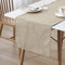 Decomira Tischläufer wasserabweisend Leinen-Optik - Fleckschutz, abwaschbar - Als Garten-Tischdecke Outdoor für Esstisch - Natur Beige - 40x180 cm
