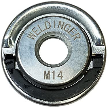 WELDINGER Schnellspannmutter für Winkelschleifer bis 150 mm Scheibendurchmesser (Spannmutter Flanschmutter Winkelschleiferzubehör)