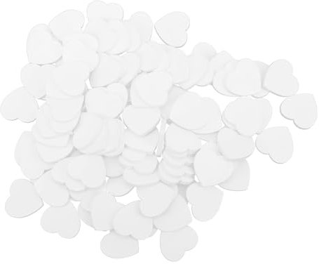 Cyrank Cuori di Legno da 100 Pezzi per l'Artigianato, Ritagli di Legno del Cuore da 20 mm, Decorazioni per Matrimoni Fai-da-Te